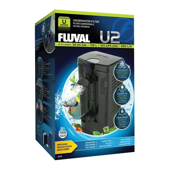 Fluval U2 Underwater Filter (up to 110 L tank with 400 L/h)