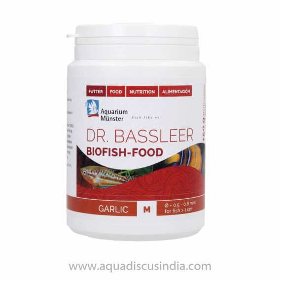 DR. BASSLEER BIOFISH FOOD GARLIC M 0.5-0.8 mm (For fish size > 1 cm) - For Appetite Enhancement & Ailing Fish