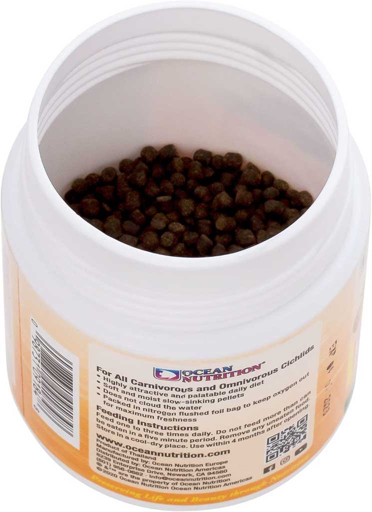 Ocean Nutrition Sinking Cichlid Omni Pellets (Medium Pellet - 3.8mm) - Color-Enhancing Diet For Omnivorous Cichlids - Image 2